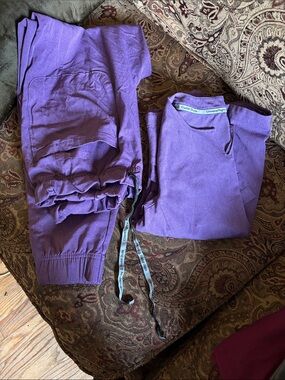 Cuddl Duds Purple Women's Drawstring Joggers